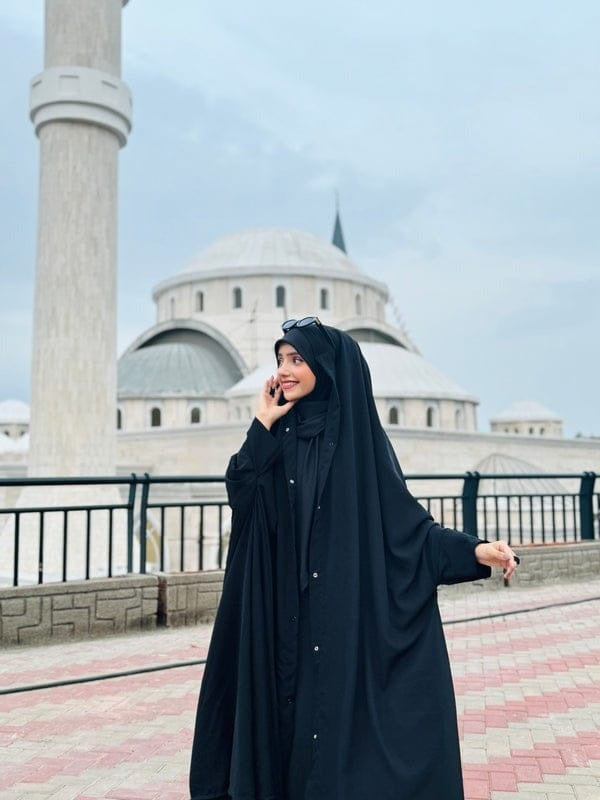 IRANI CHADAR WITH BUTTON [Laser Georgette]