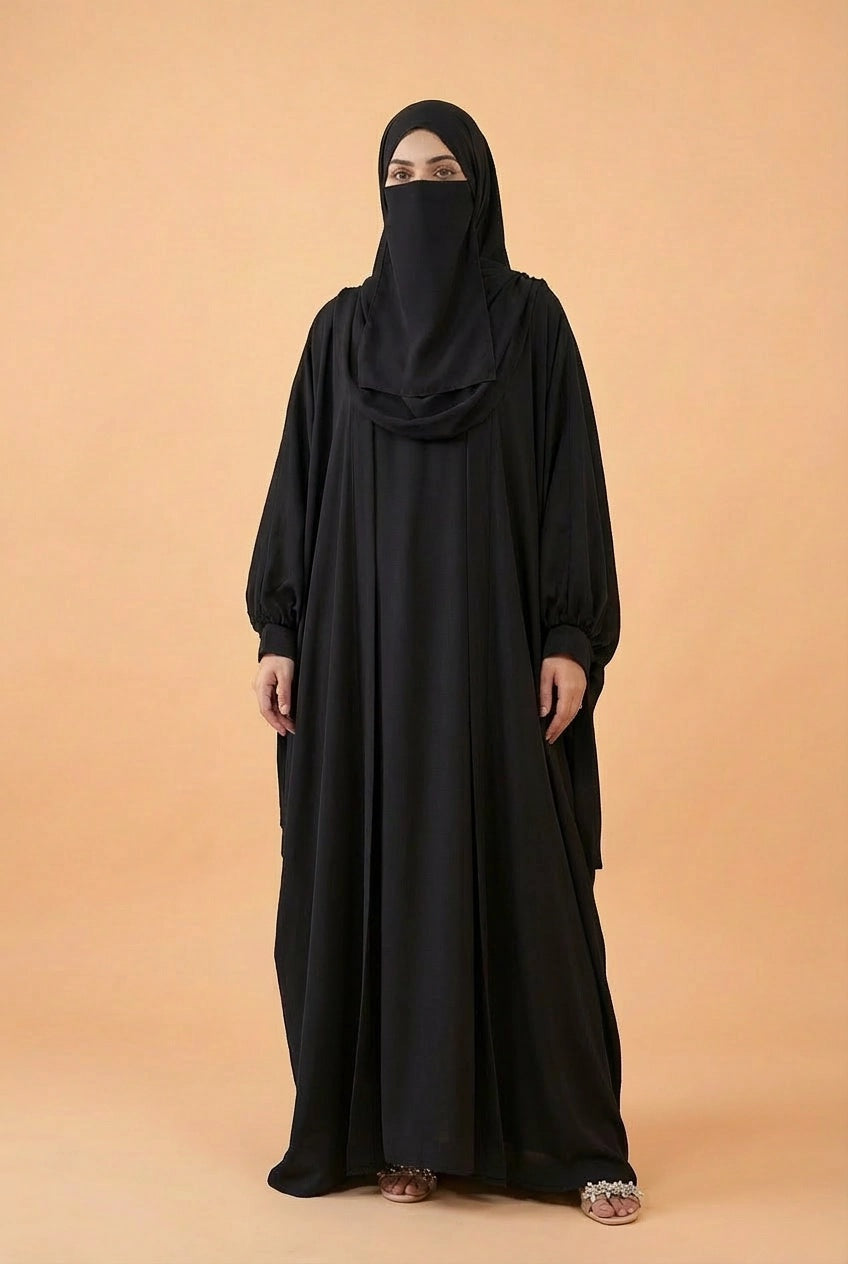Kaftan Abaya - 4 Piec (Laser Georgette)
