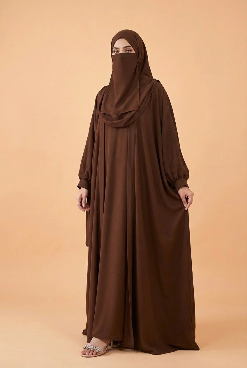 Kaftan Abaya - 4 Piec (Laser Georgette)